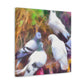 Pigeon in Impressionism - Canvas