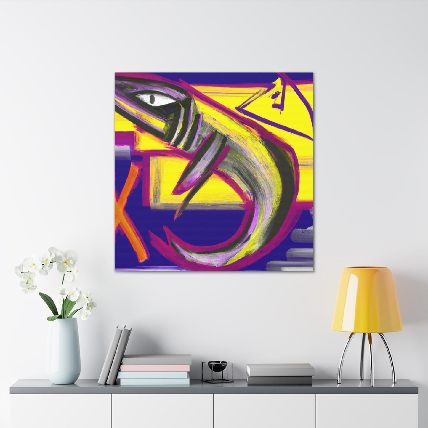 Barracuda Abstract Expressionism - Canvas