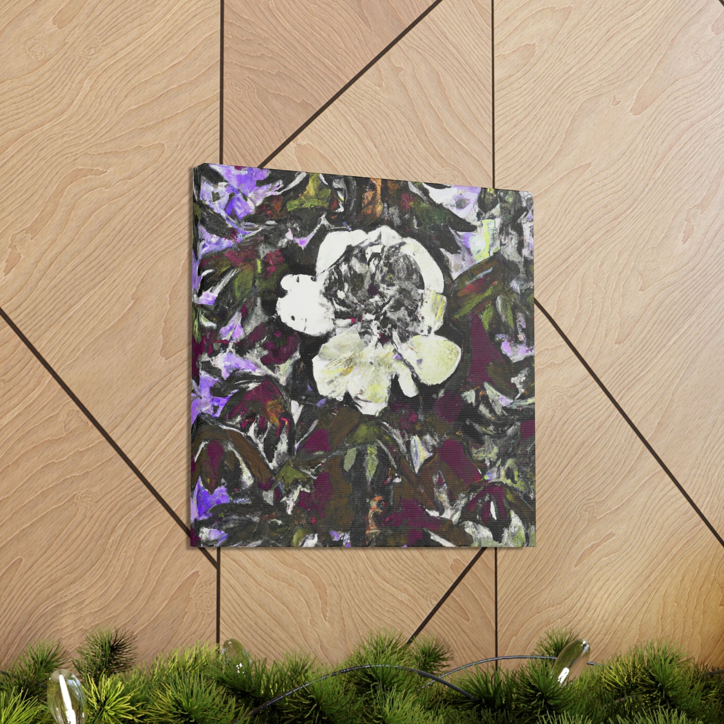 "Peony Petals Flutter" - Canvas