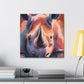 "Rhinoceros Majesty Dazzling" - Canvas