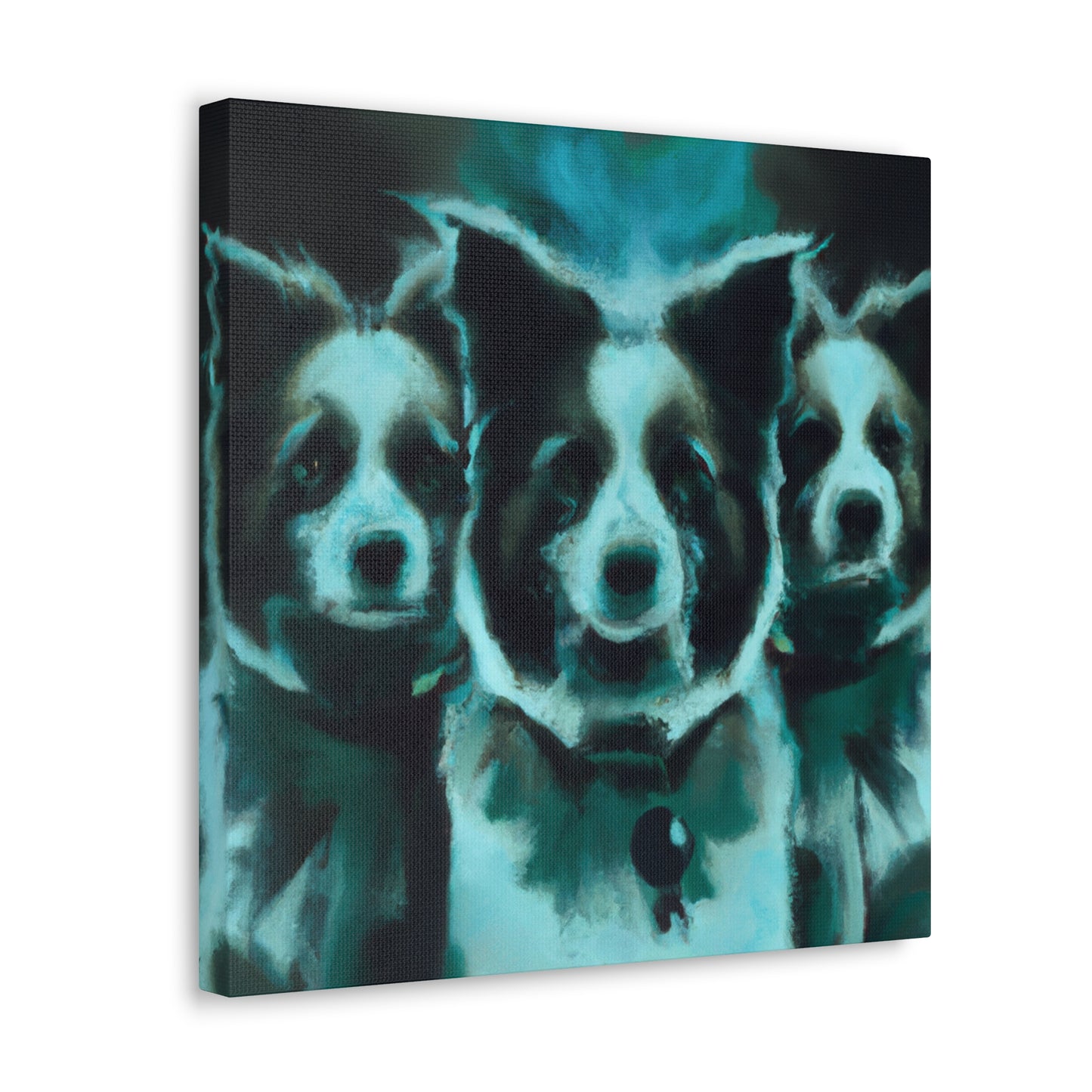 "Border Collie's Surreal Dream" - Canvas