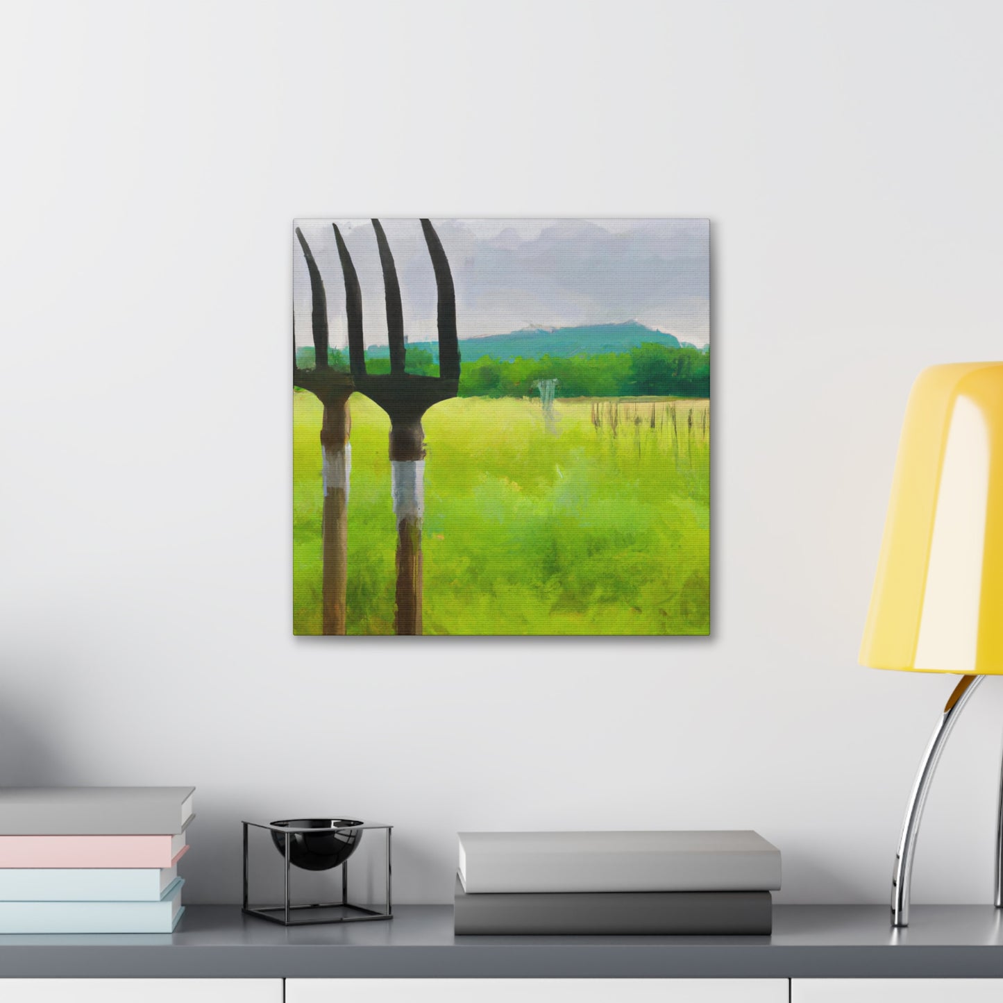 "Pitchfork Power Glow" - Canvas