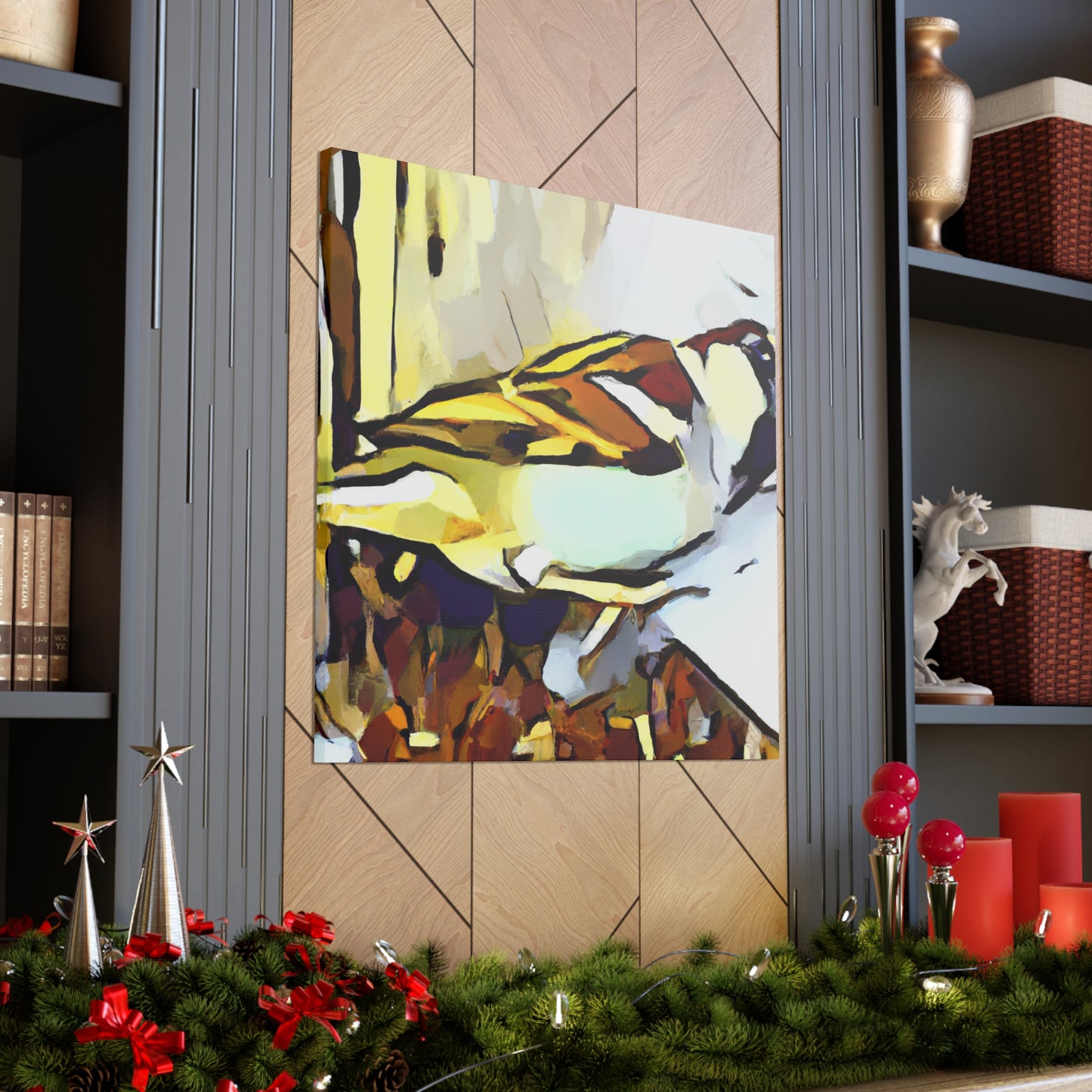 House Sparrow Abstraction - Canvas