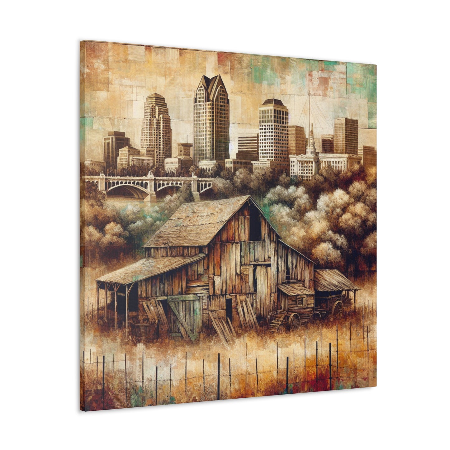 "Urban Reflections: Sacramento Symphony" - Canvas