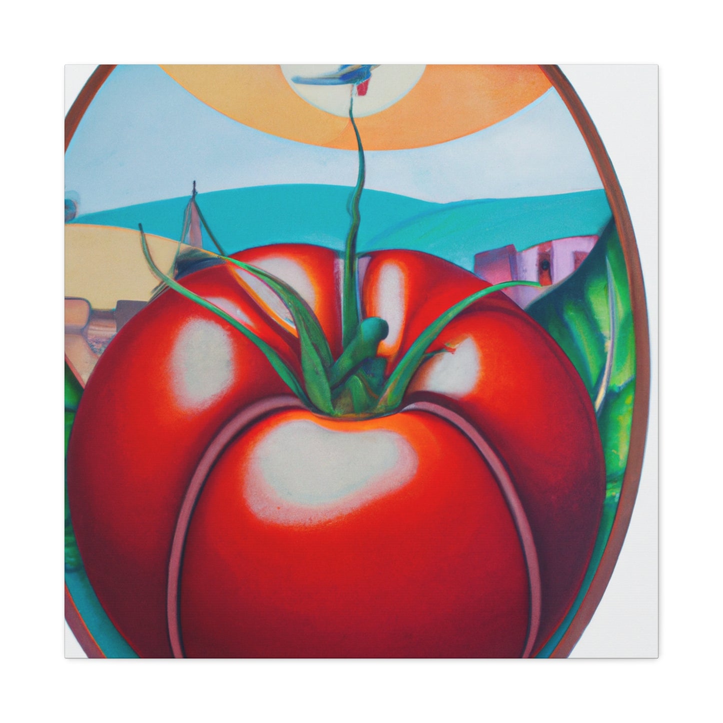 "Tomato Garden Bouquet" - Canvas