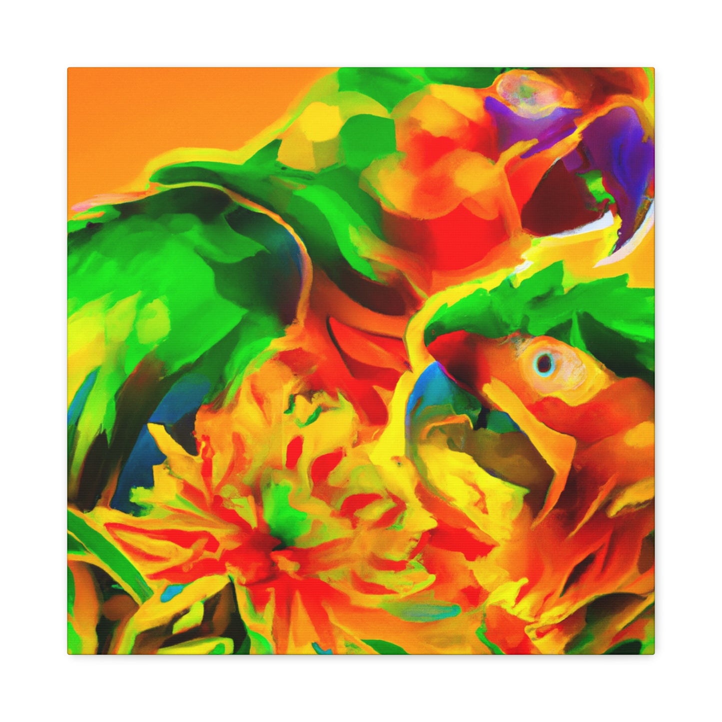 Rainbow of Macaws - Canvas