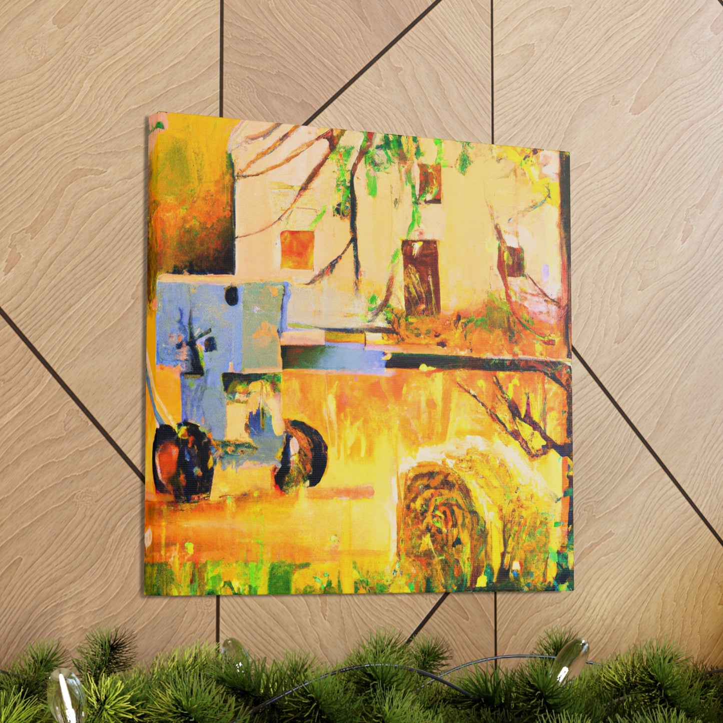 Hay Bales Harvested. - Canvas