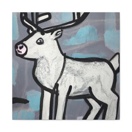 "Reindeer Winter Mural" - Canvas