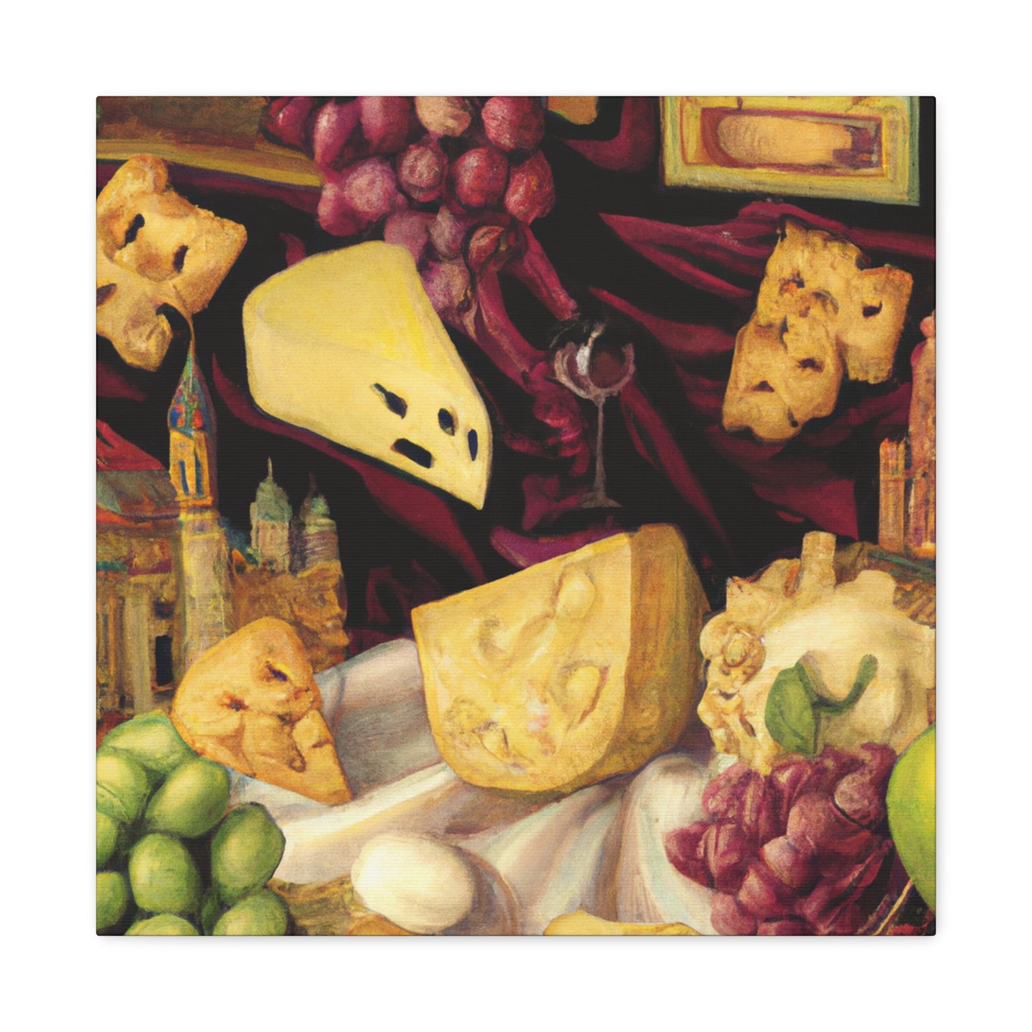 "Glorious Dairy Fruit Feast" - Canvas