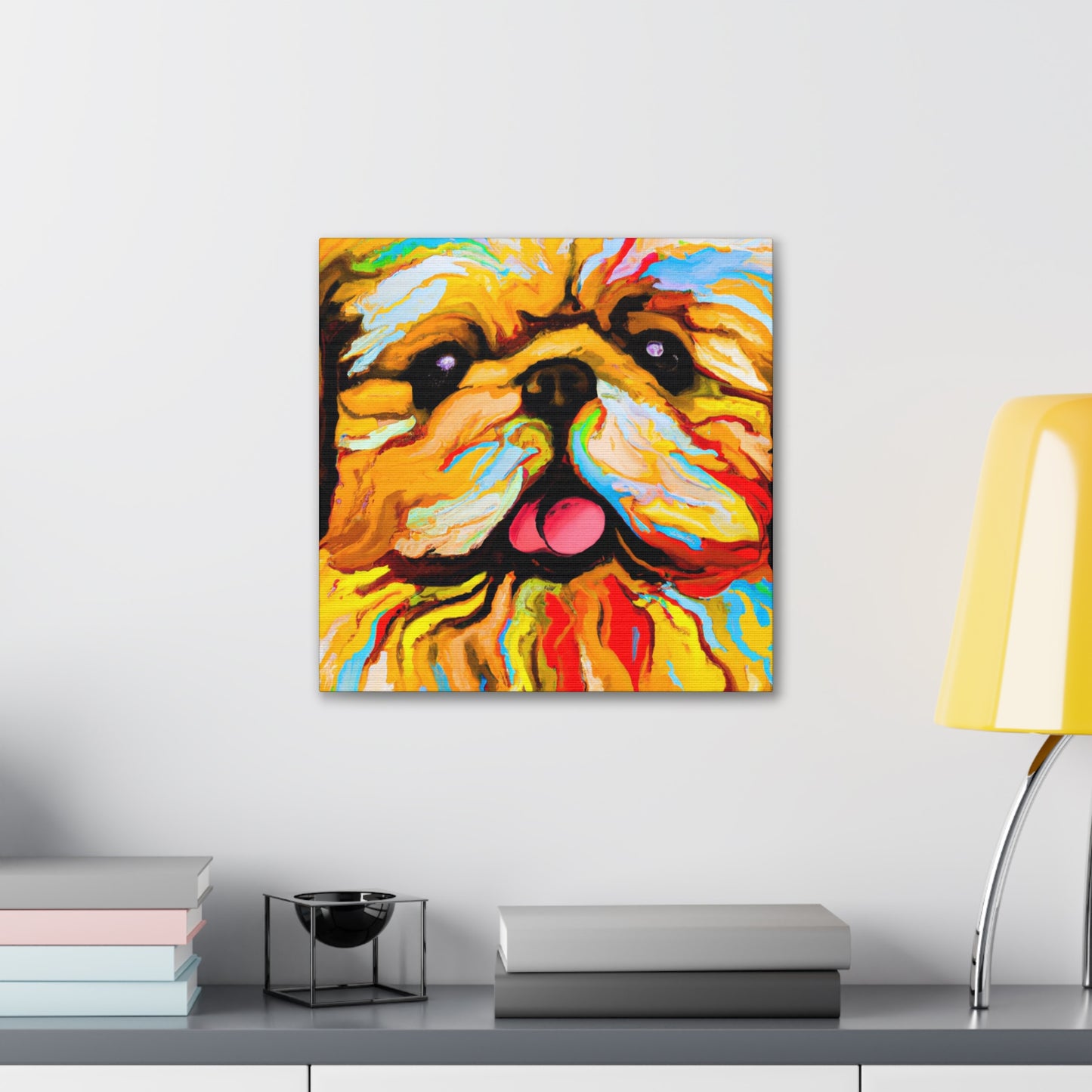 "Pekingese: 1940 Reflection" - Canvas