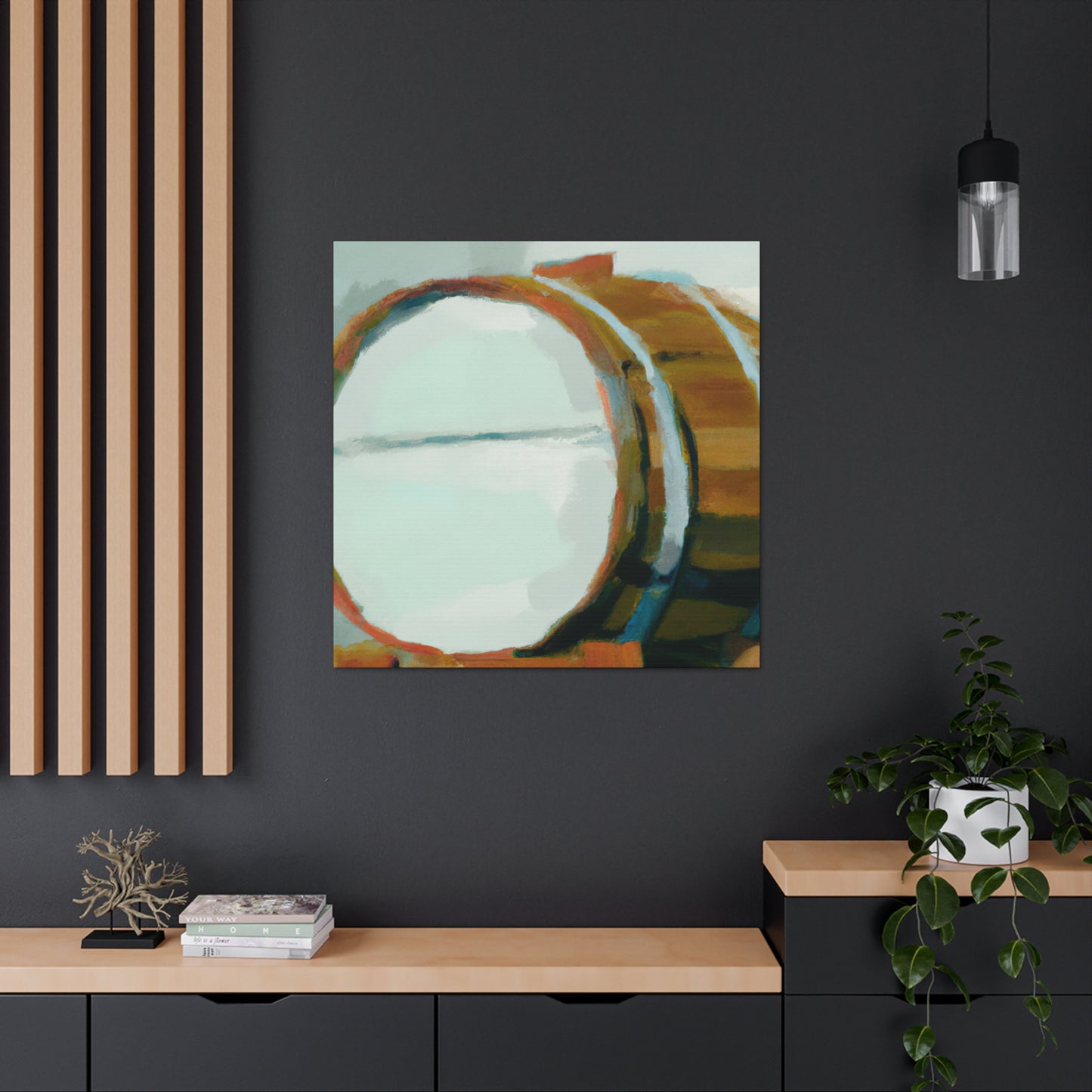 Whiskey Barrel Palette - Canvas