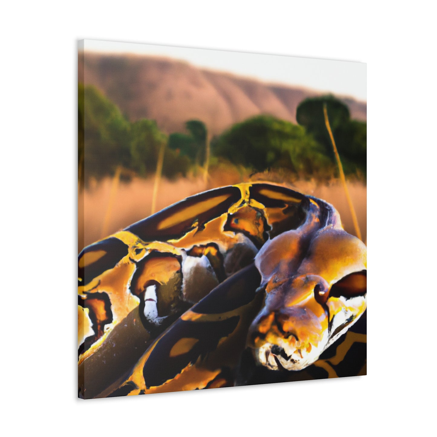 Python's Hyperrealistic Dream - Canvas