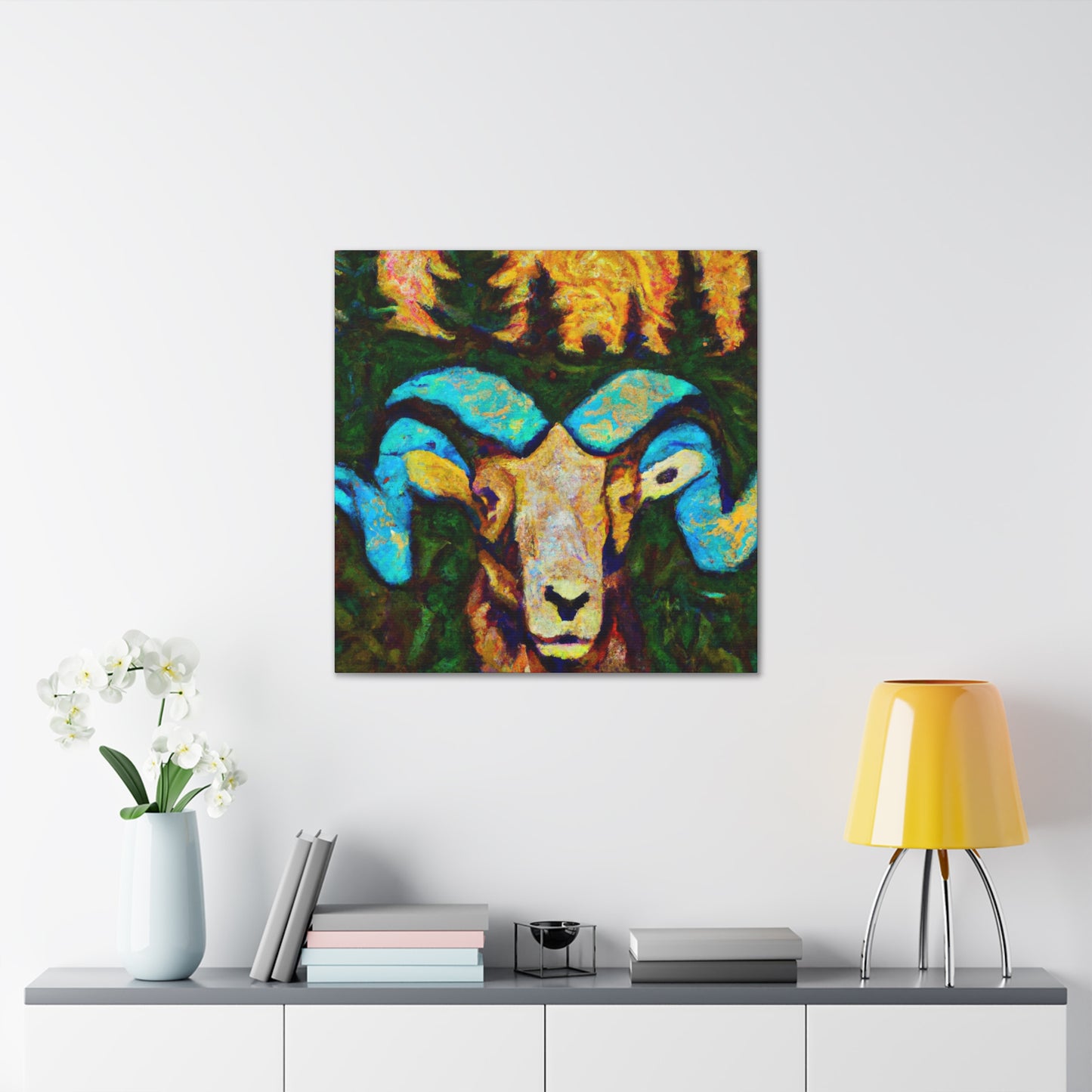 Big Horn Sheep Splendor - Canvas