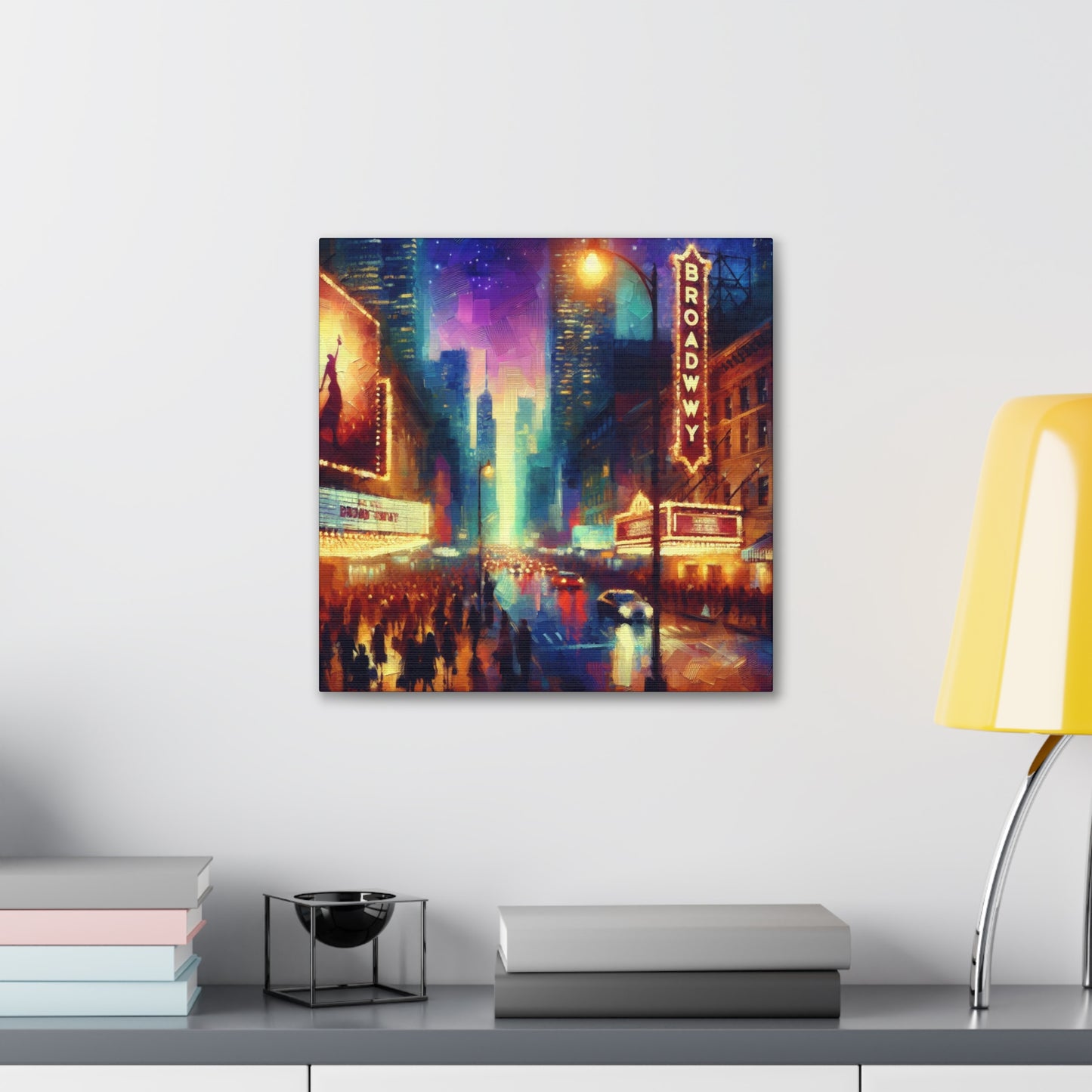 Gilded Broadway Serenade. - Canvas