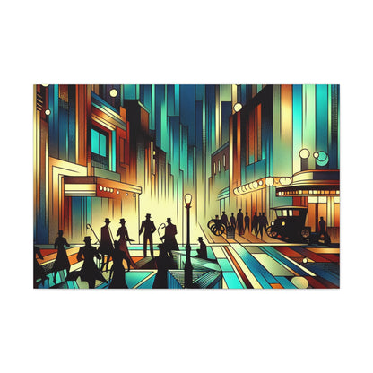 Whimsical City Melodies - Canvas