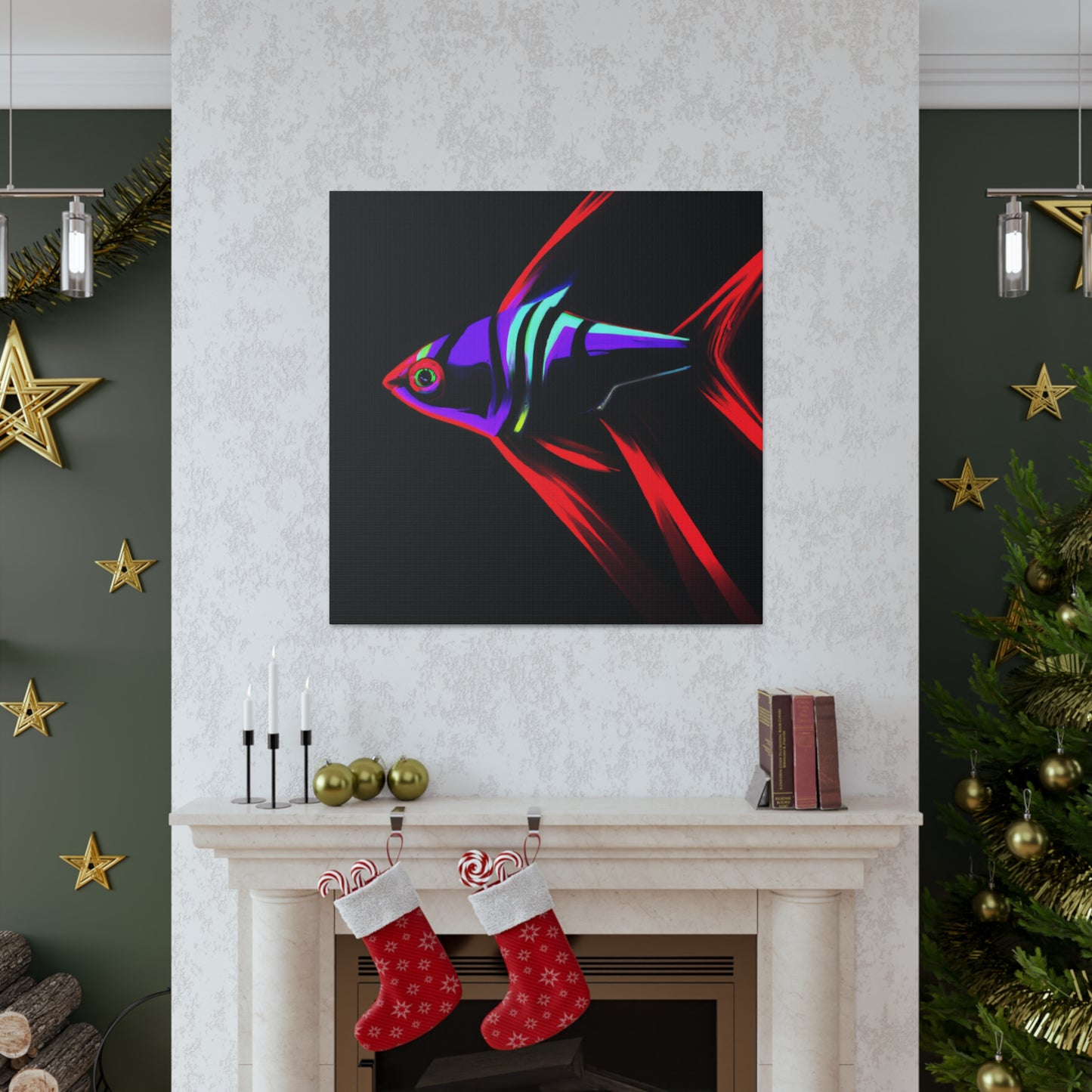 "Neon Tetra Singing Songs" - Canvas