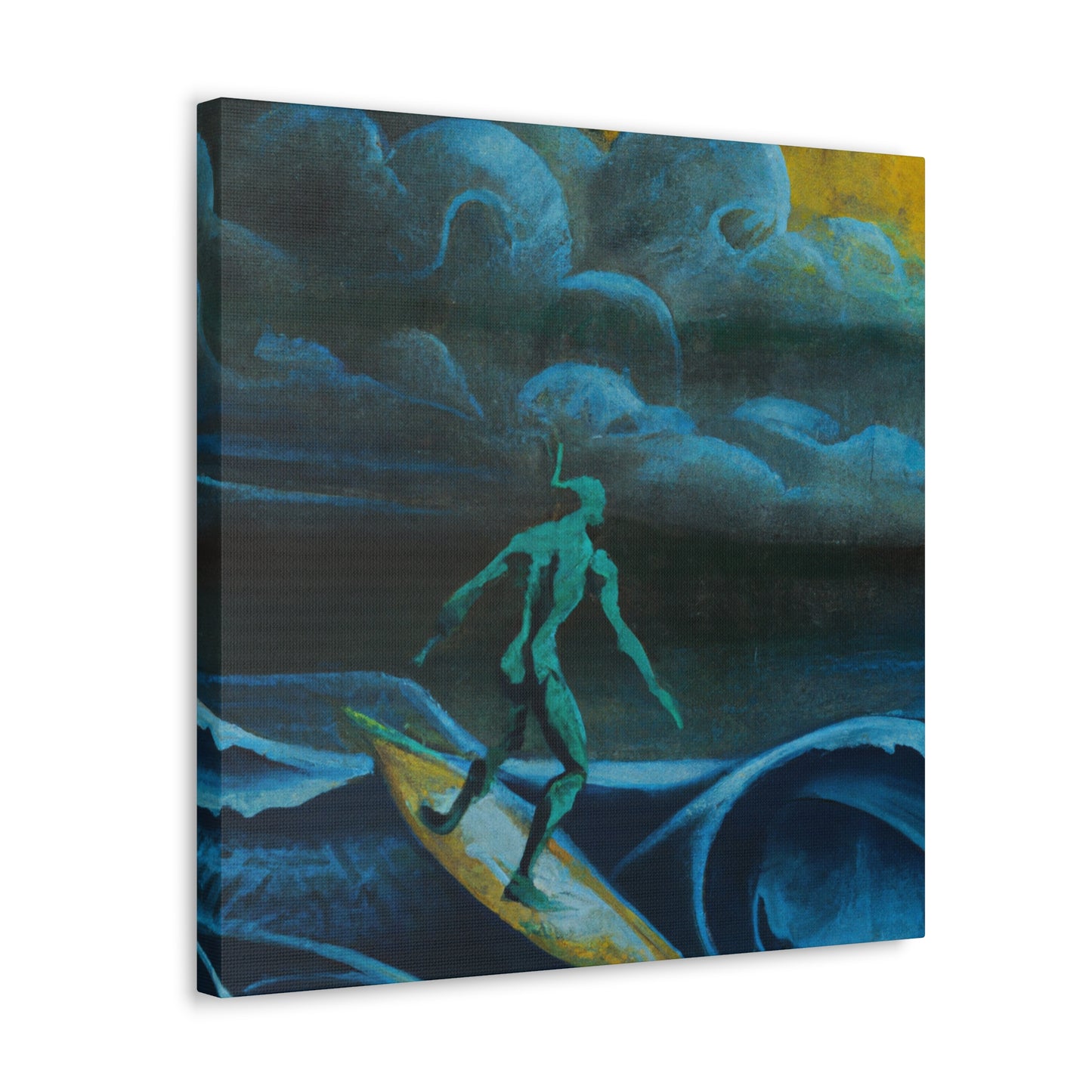 "Surfer on a Wave" - Canvas