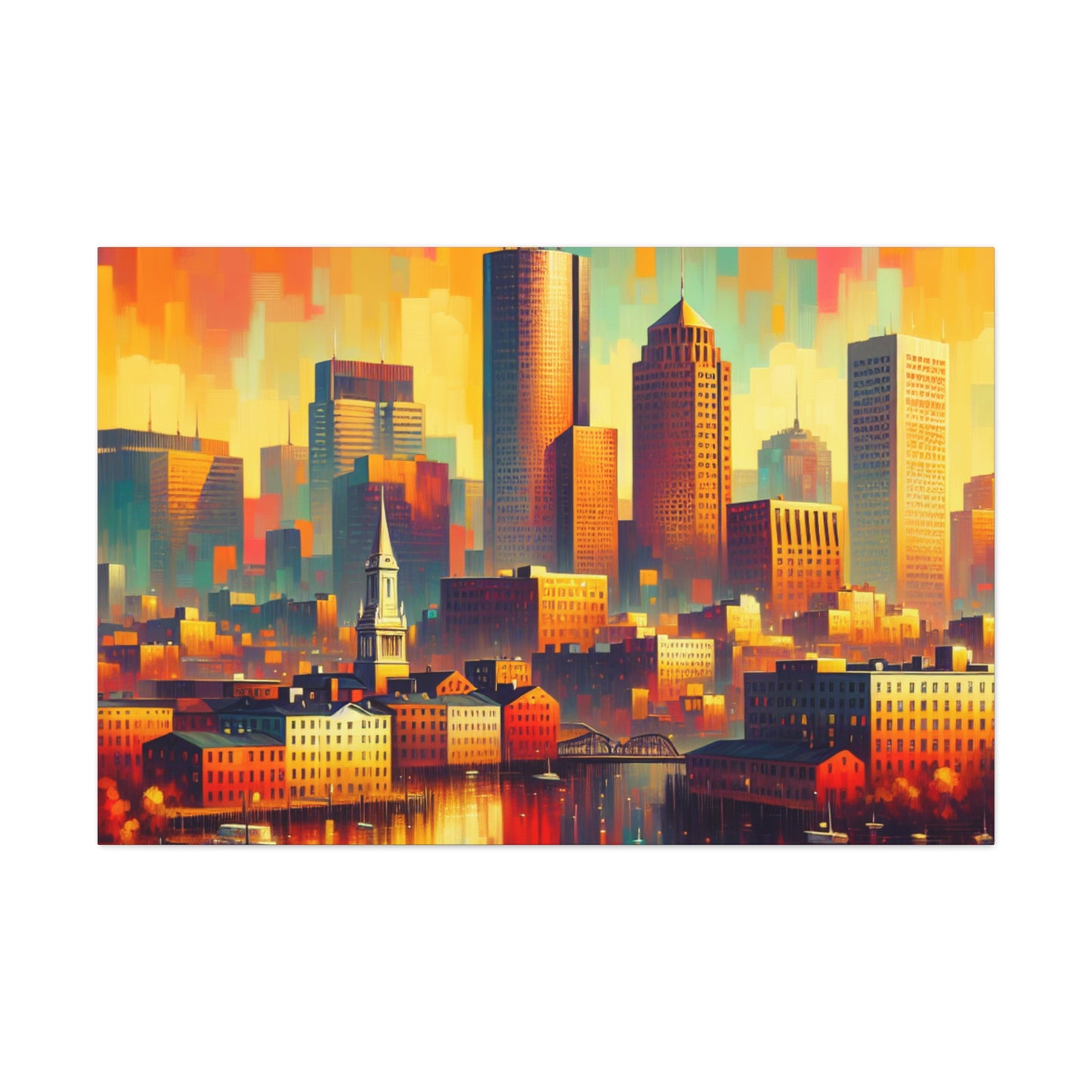 "Eternal Echoes of Boston" - Canvas