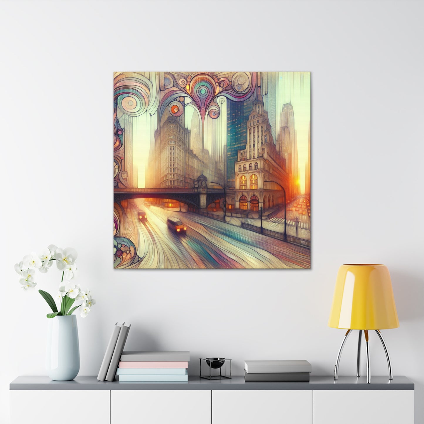 City of Gilded Dreams - Canvas