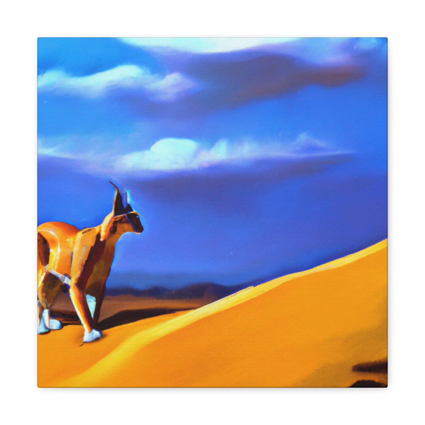 "Caracal in Surrealism" - Canvas