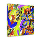 "Expressive Colorful Maize" - Canvas