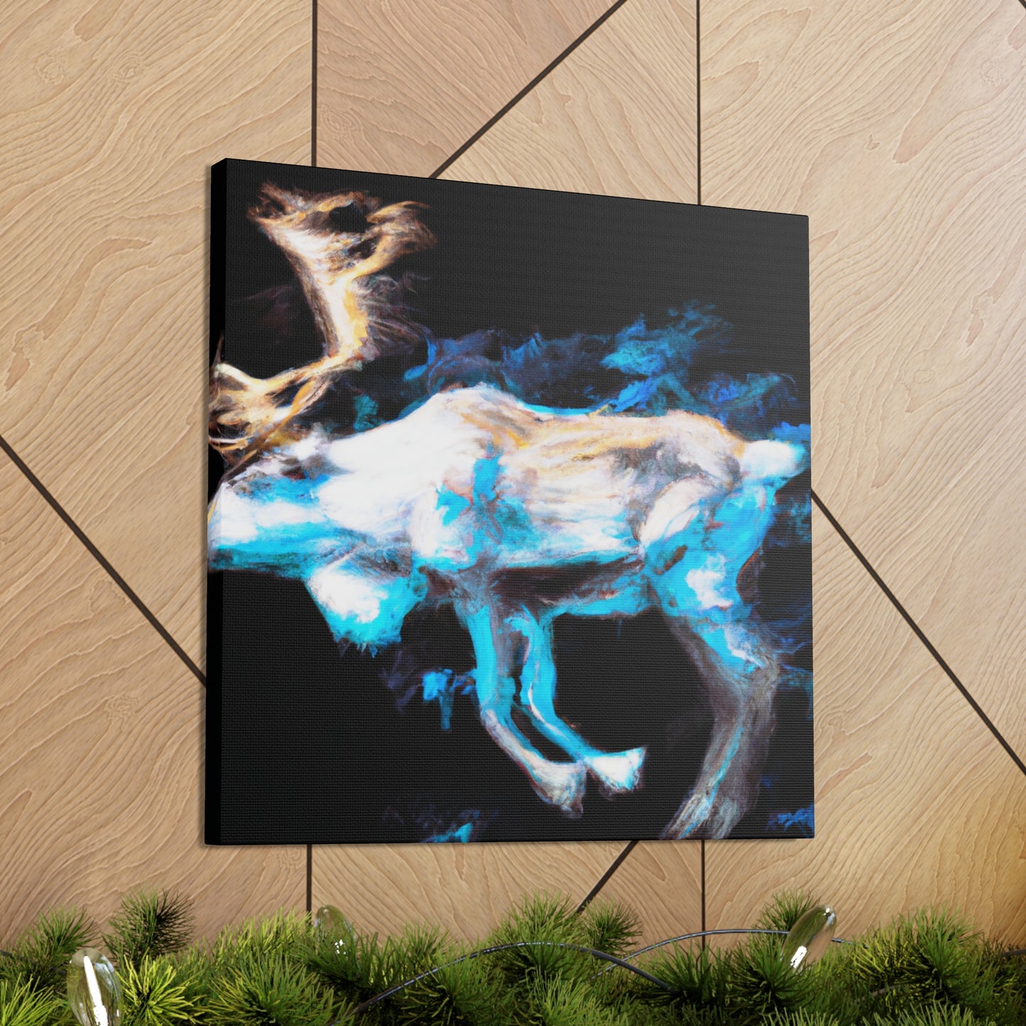 Reindeer in Impressionism - Canvas