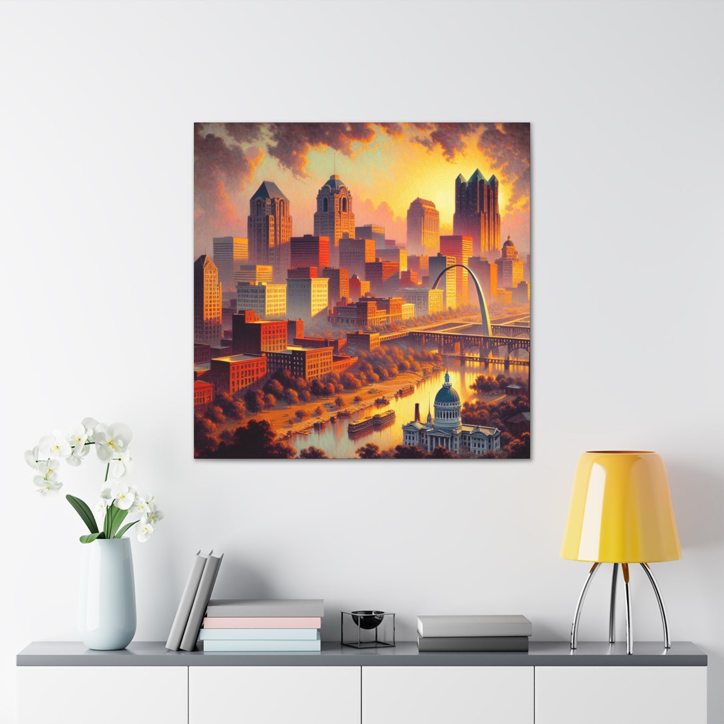 "City of Golden Horizons" - Canvas