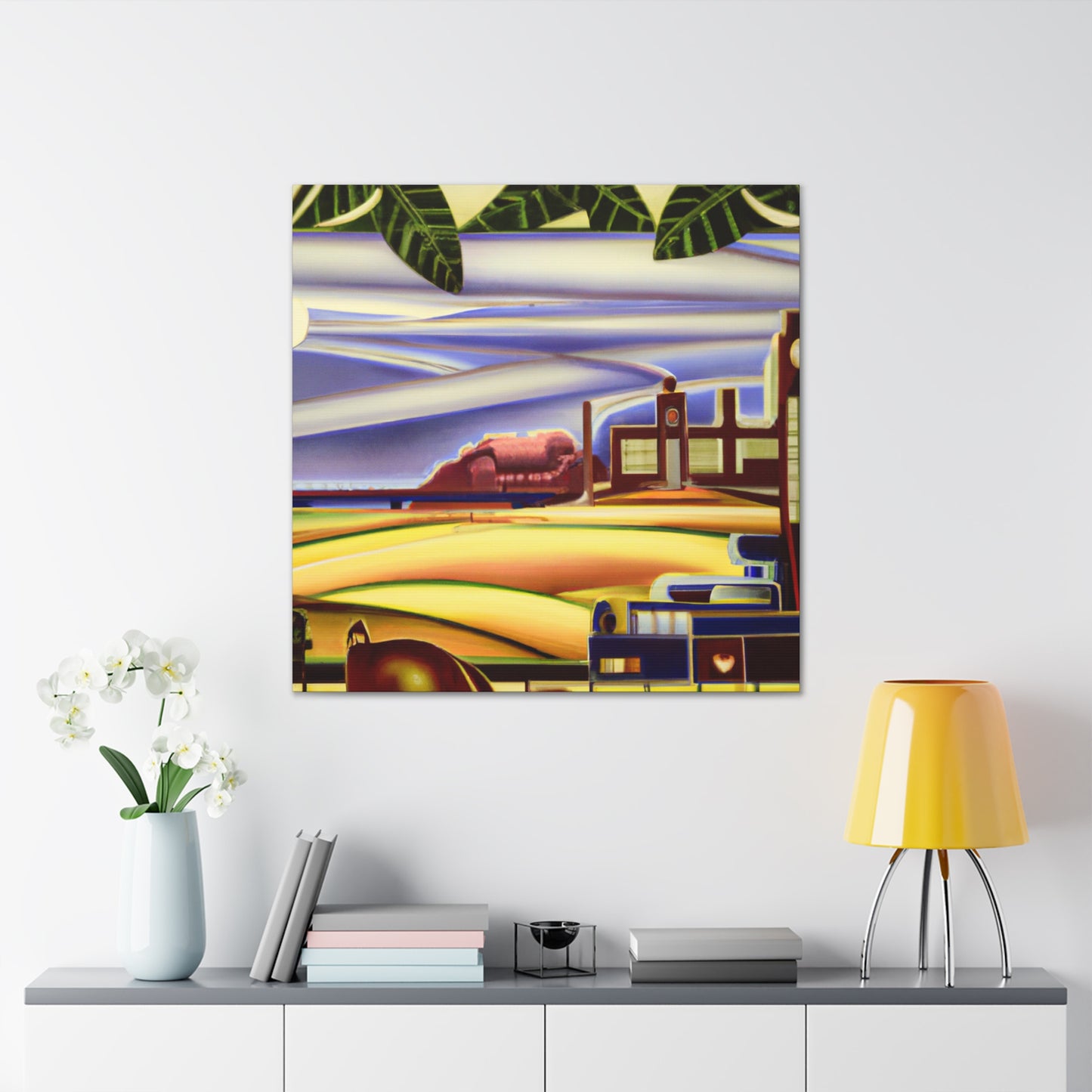 "Countryside in Art Deco" - Canvas