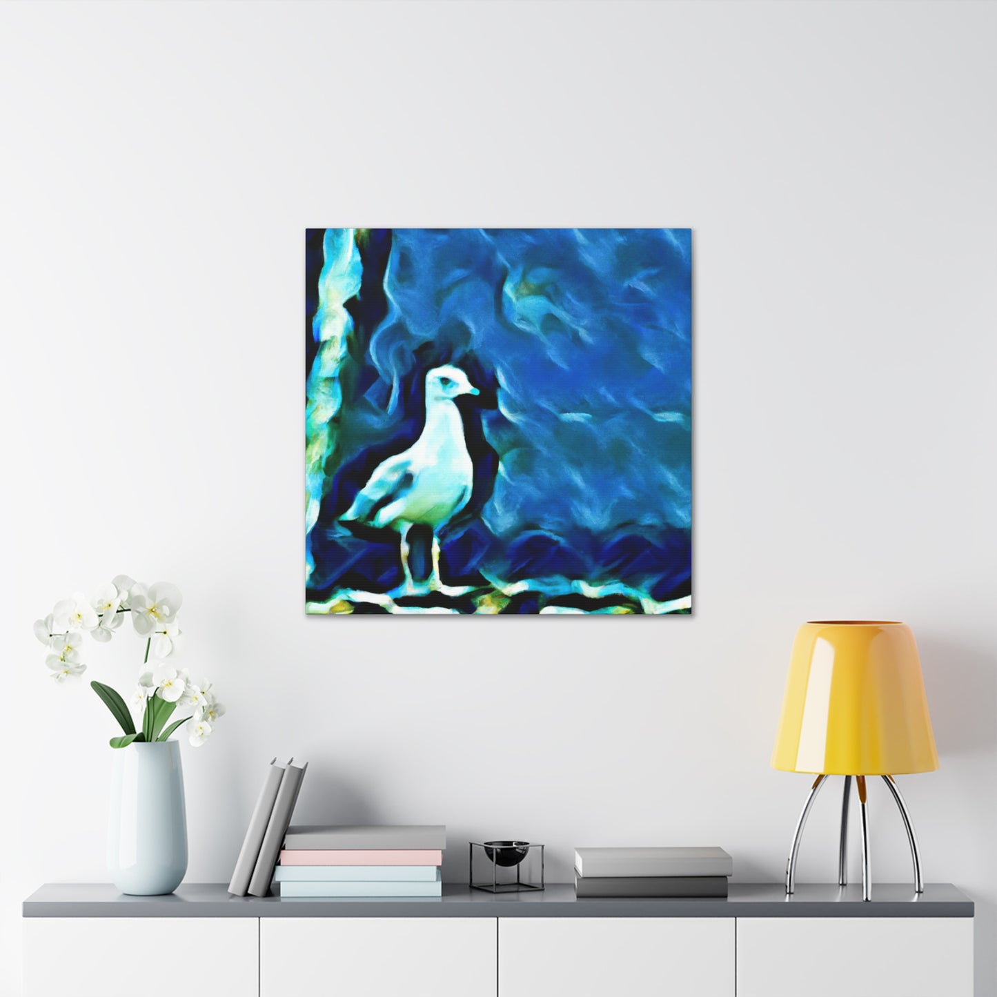 Seagull in Abstraction - Canvas