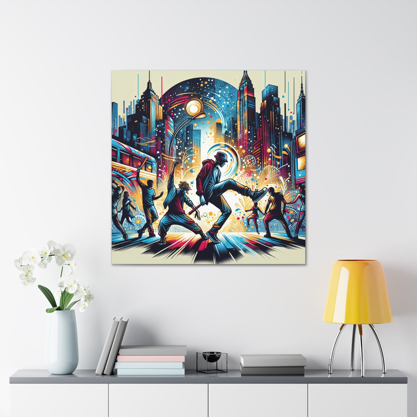 Charming Asphalt Buskers - Canvas