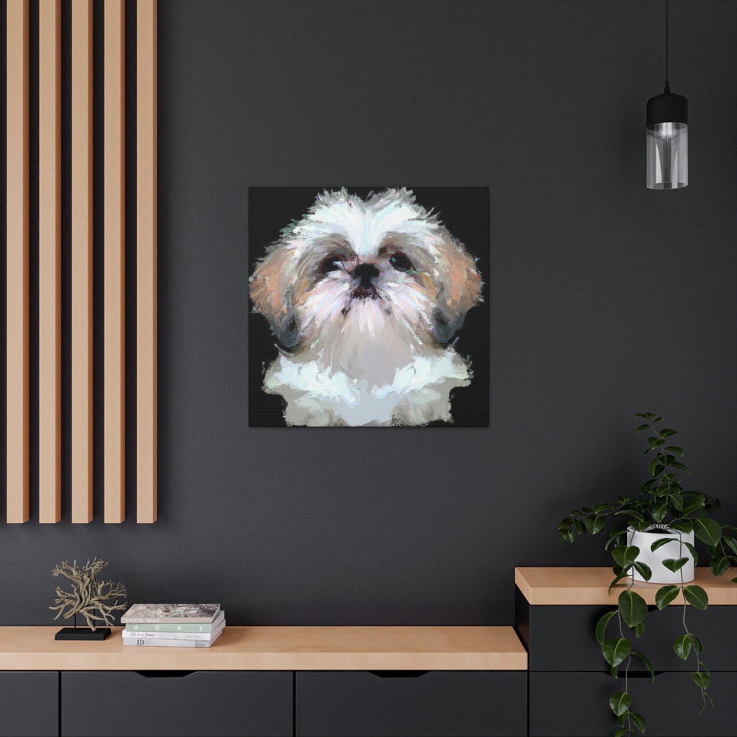 "Proud Shih Tzu Portrait" - Canvas