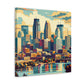 "Mosaic Minneapolis Splendor" - Canvas