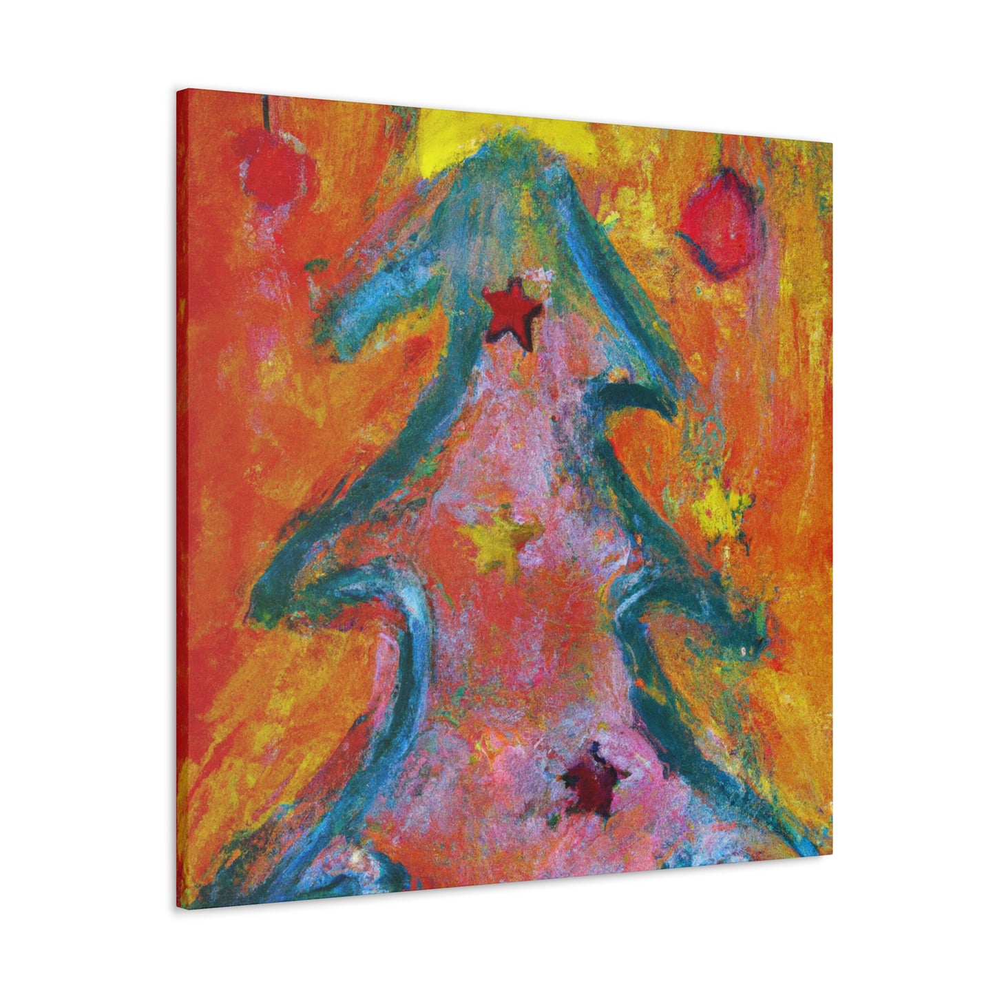 Christmas Tree Wonderment - Canvas