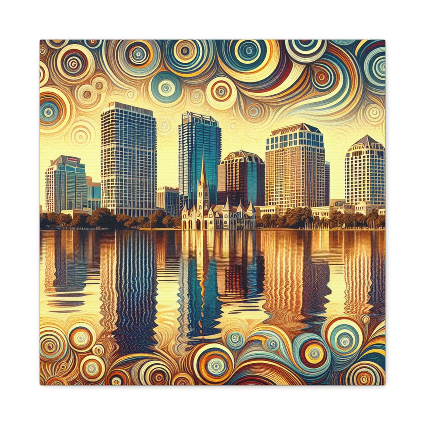 Sunlit Serenity: Orlando Reverie - Canvas