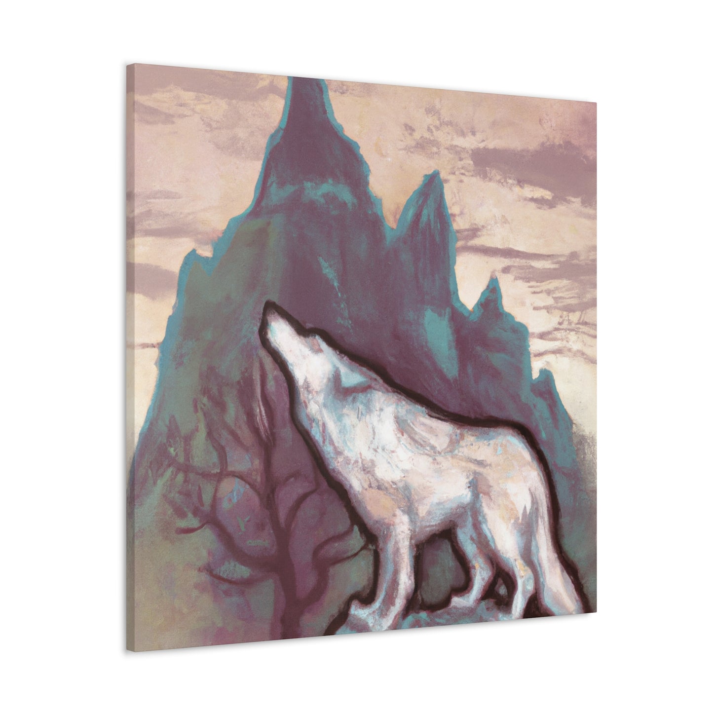 Wolf in the Moonlight - Canvas