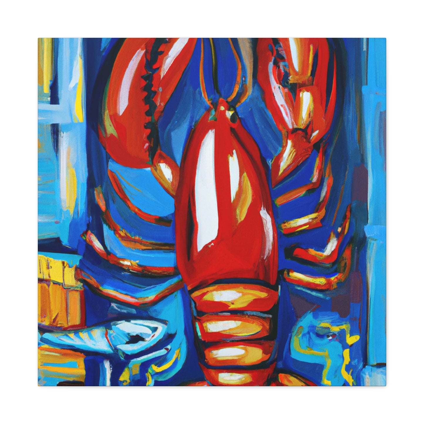 Lobster's Captivating Colors - Canvas