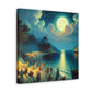 Enigmatic Lunar Revelry - Canvas