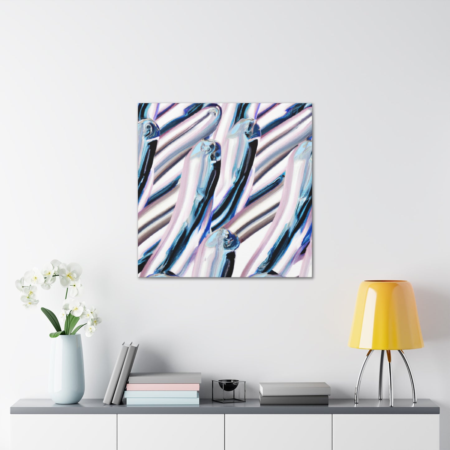 Blue Skink Expressionism - Canvas