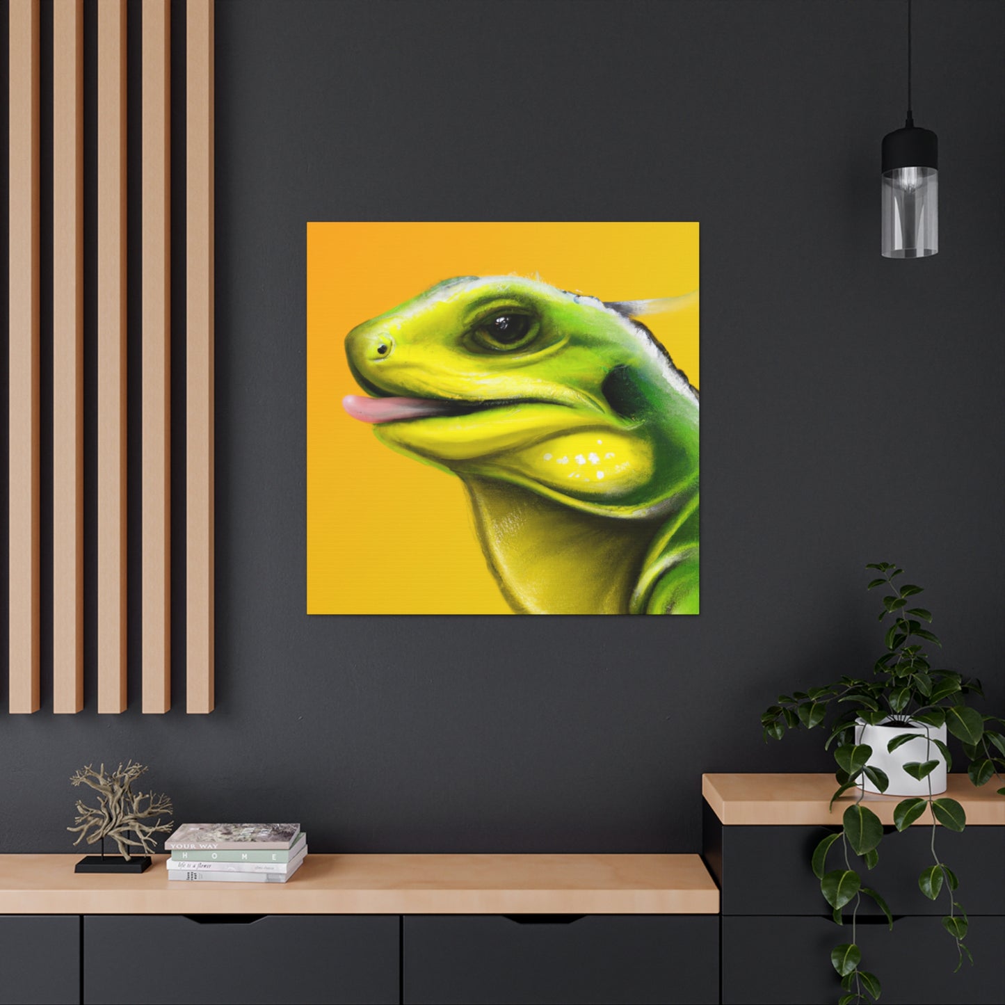 Reptilian Rainbow Radiantly - Canvas