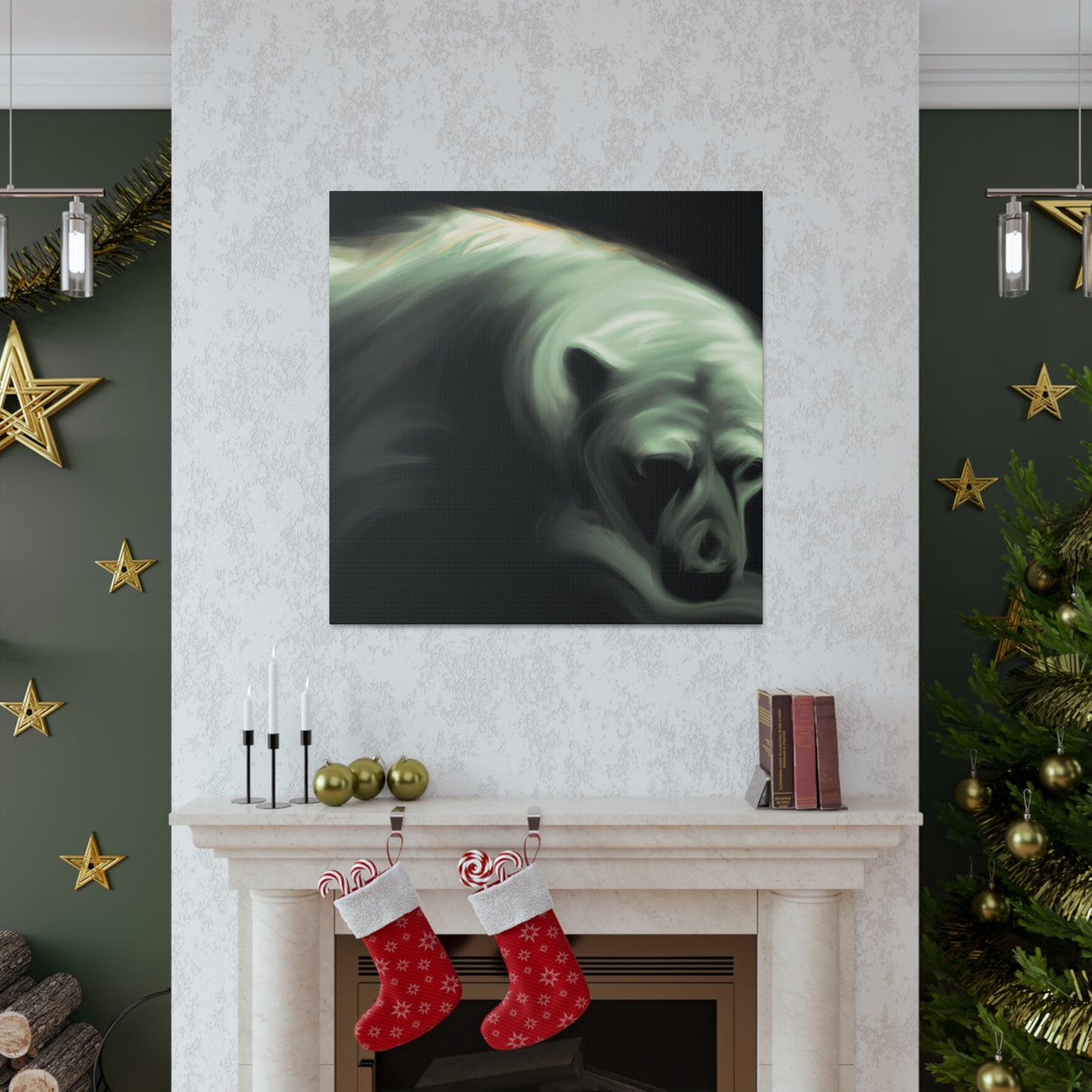 Polar Bear Dreamscape - Canvas