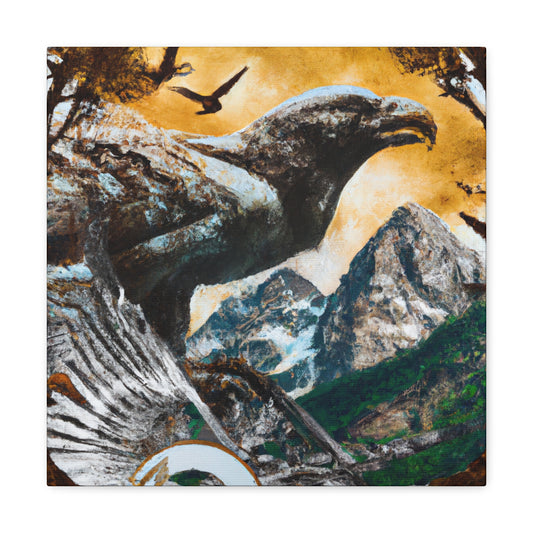 Golden Eagle Dreaming. - Canvas