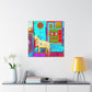 Sheep in Deco Style - Canvas