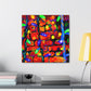 "Christmas Lights Fauvism" - Canvas