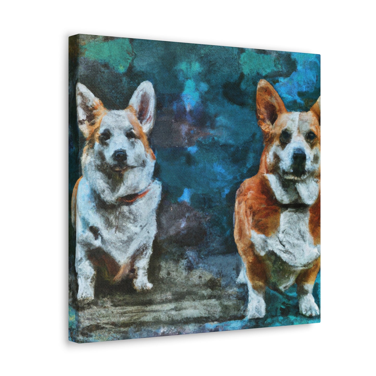 "Corgis At Playtime" - Canvas