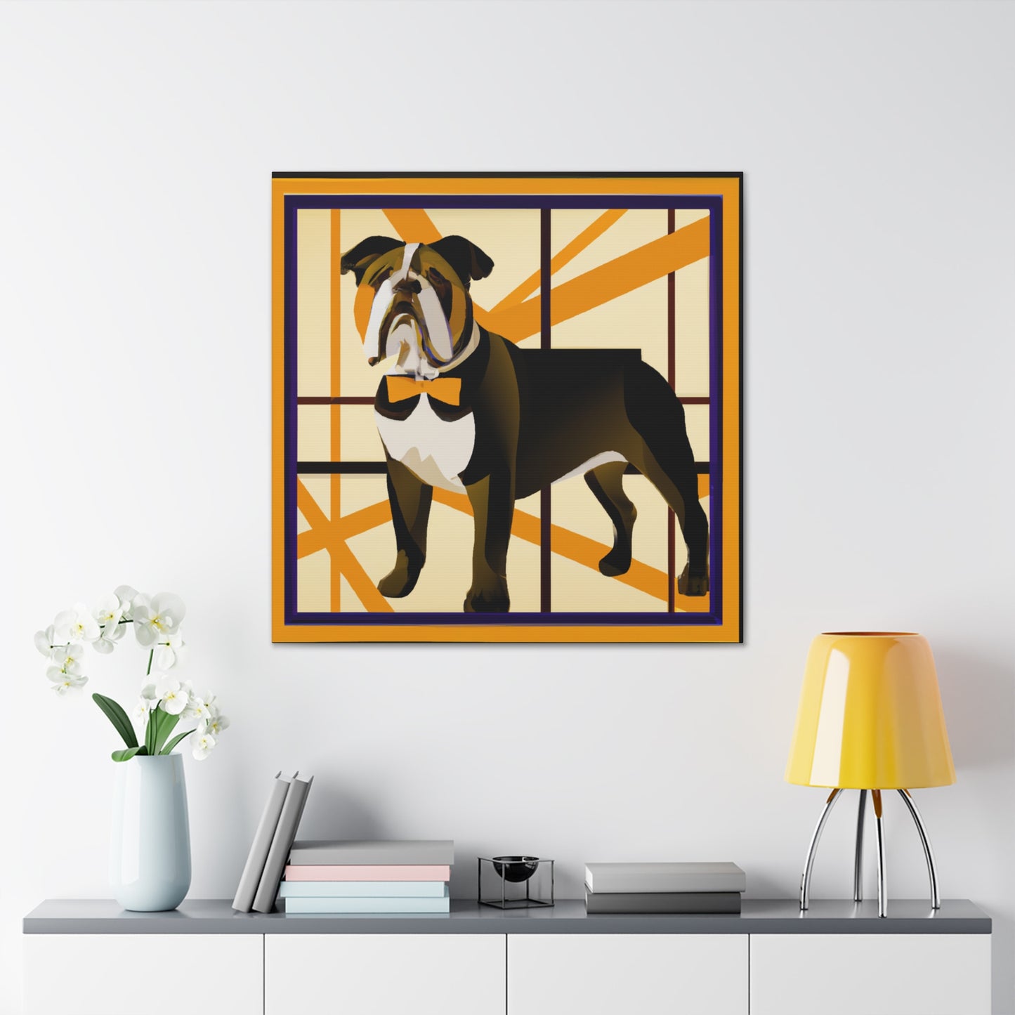 "Bulldog Bones Brightness" - Canvas