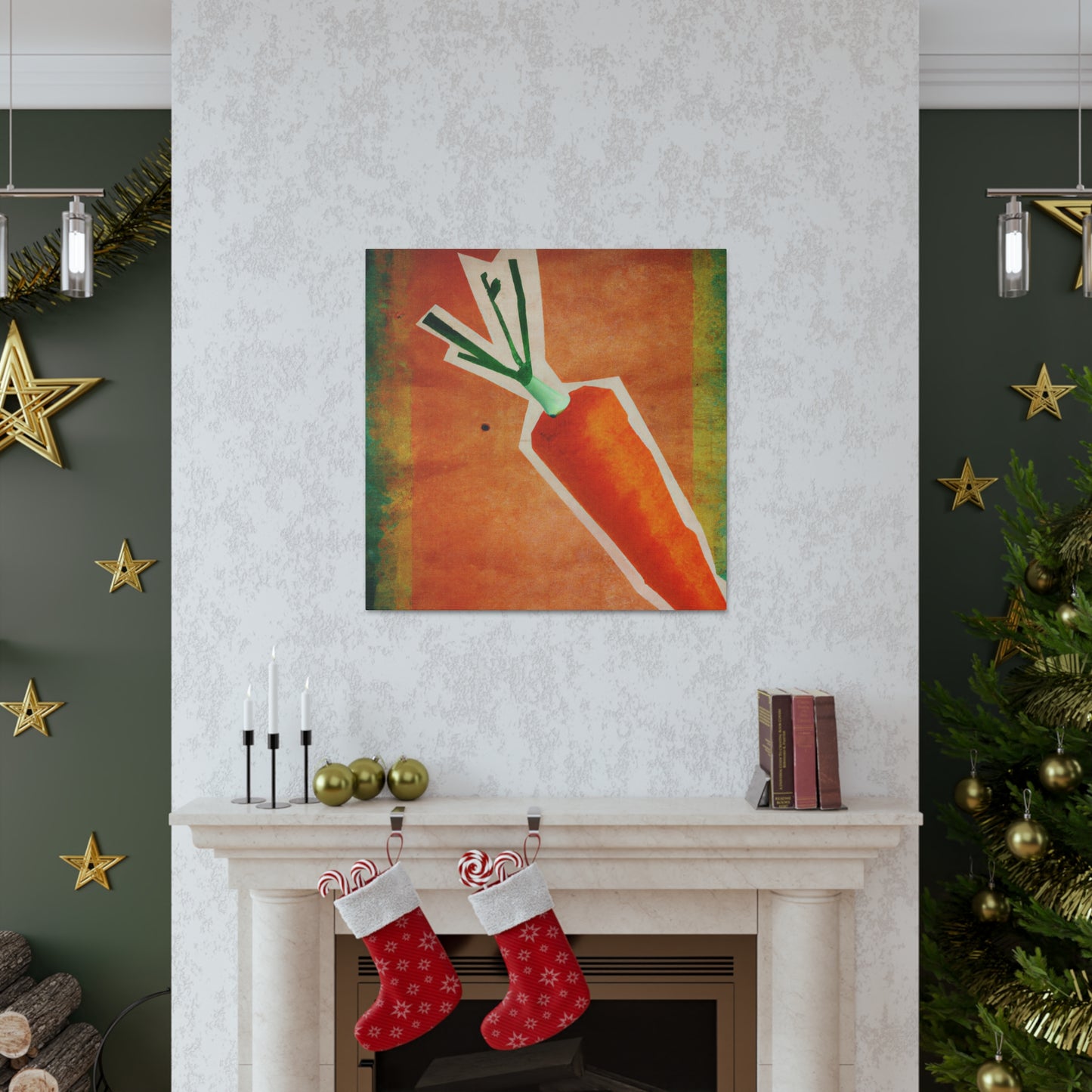 "Carrot in Art Deco" - Canvas