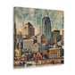 Cincy: Vibrant Urban Mosaic - Canvas