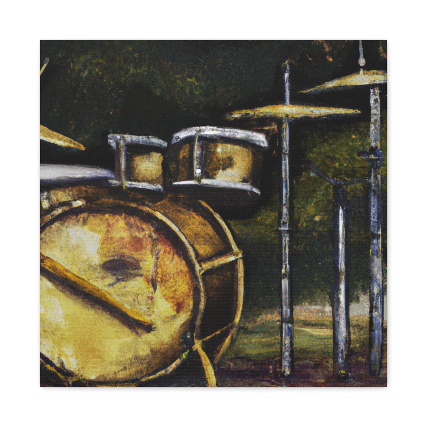 Drumming in the City - Canvas