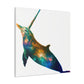 "Narwhal Digital Dreamscape" - Canvas