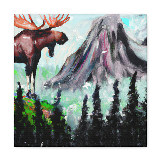 Moose in Expressionism - Canvas